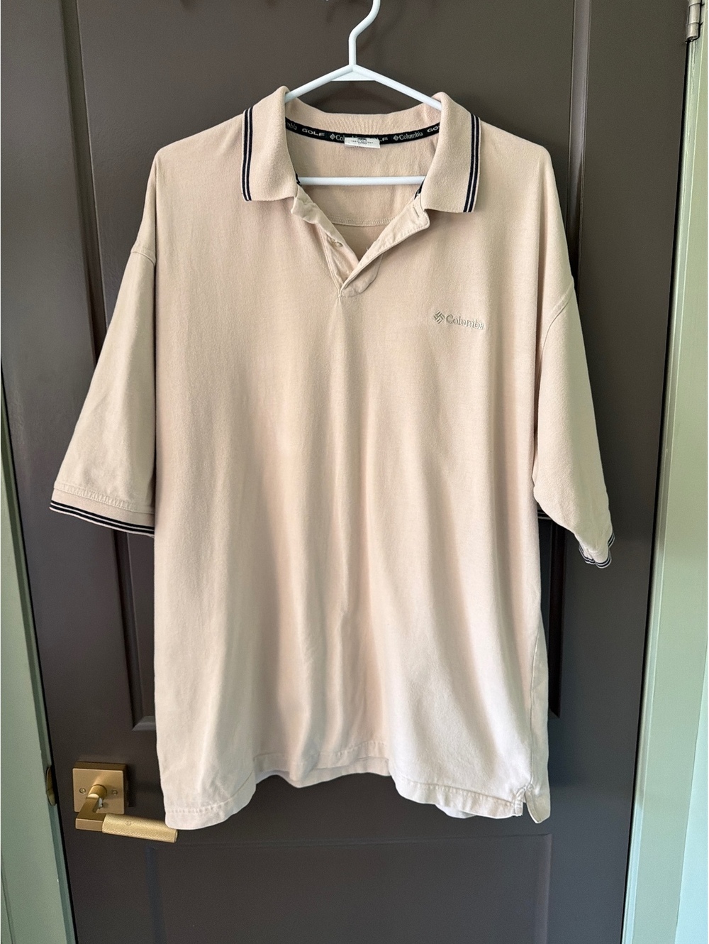 Men’s XL 100% Cotton Columbia Polo Shirt, EUC